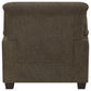 Clementine 3-piece Upholstered Padded Arm Sofa Set Brown