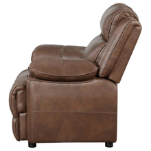 Load image into Gallery viewer, Ellington Upholstered Padded Arm Accent Chair Dark Brown

