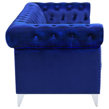 Load image into Gallery viewer, Bleker 2-piece Tuxedo Arm Living Room Set Blue
