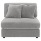 Blaine Upholstered Reversible Chaise Sectional Sofa Fog