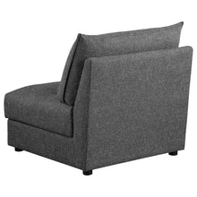 Load image into Gallery viewer, Sasha Upholstered Armless Chair Barely Black
