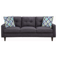 Load image into Gallery viewer, Watsonville 3-piece Cushion Back Living Room Set Grey
