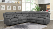 Load image into Gallery viewer, Higgins Modular Sectional Laf Power Loveseat Grey
