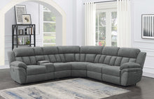 Load image into Gallery viewer, Bahrain 6-piece Upholstered Power Sectional Charcoal
