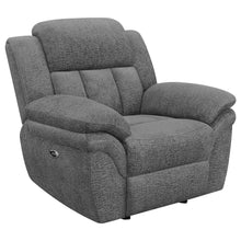 Load image into Gallery viewer, Bahrain Upholstered Power Glider Recliner Charcoal
