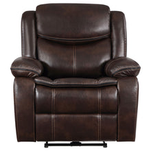 Load image into Gallery viewer, Sycamore Upholstered Power Recliner Chair Dark Brown

