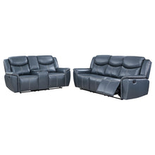 Load image into Gallery viewer, Sloane 2-piece Upholstered Motion Reclining Sofa Set Blue
