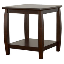 Load image into Gallery viewer, Dixon Square End Table with Bottom Shelf Espresso
