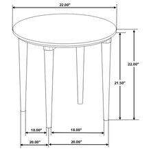 Load image into Gallery viewer, Aldis Round Marble Top End Table White and Natural
