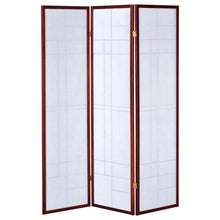 Load image into Gallery viewer, Katerina 3-panel Folding Floor Screen White and Cherry
