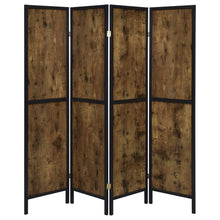 Load image into Gallery viewer, Deepika 4-panel Folding Screen Antique Nutmeg and Black
