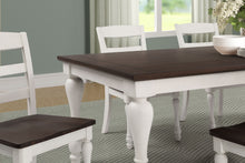 Load image into Gallery viewer, Madelyn 5-piece Rectangle Dining Set Dark Cocoa and Coastal White
