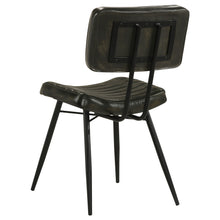 Load image into Gallery viewer, Partridge Padded Side Chairs Espresso and Black (Set of 2)
