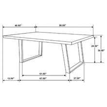 Load image into Gallery viewer, Misty 5-piece Rectangular Dining Set Grey Sheesham and Espresso
