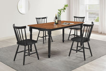Load image into Gallery viewer, Hollyoak 5-piece Rectangular Dining Set Walnut and Black
