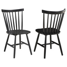 Load image into Gallery viewer, Hollyoak Windsor Spindle Back Dining Side Chairs Black (Set of 2)
