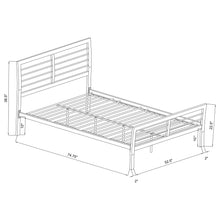 Load image into Gallery viewer, Cooper Metal Full Open Frame Bed Silver
