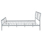 Cooper Metal Queen Open Frame Bed Silver