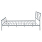 Cooper Metal Queen Open Frame Bed Silver