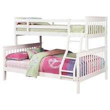 Load image into Gallery viewer, Chapman Wood Twin Over Full Bunk Bed White
