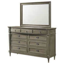 Load image into Gallery viewer, Alderwood 9-drawer Dresser with Mirror French Grey
