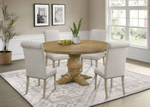 Load image into Gallery viewer, Florence 5-piece Round Dining Set Rustic Smoke and Beige
