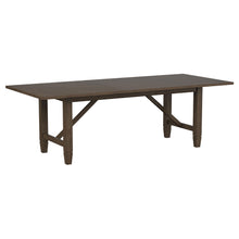 Load image into Gallery viewer, Matisse Rectangular Dining Table with 18&quot; Removable Extension Leaf Brown

