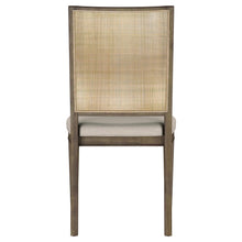 Load image into Gallery viewer, Matisse Woven Rattan Back Dining Side Chair Brown (Set of 2)
