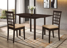 Load image into Gallery viewer, Kelso 3-piece Drop Leaf Dining Set Cappuccino and Tan
