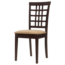 Load image into Gallery viewer, Kelso Lattice Back Dining Chairs Cappuccino (Set of 2)
