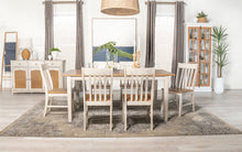 Load image into Gallery viewer, Kirby Slat Back Side Chair (Set of 2) Natural and Rustic Off White
