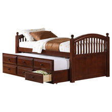 Load image into Gallery viewer, Norwood 3-drawer Twin Bed with Captains Trundle Chestnut

