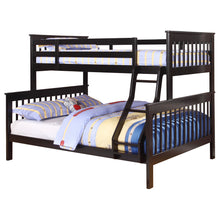 Load image into Gallery viewer, Chapman Wood Twin Over Full Bunk Bed Black
