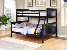 Load image into Gallery viewer, Chapman Wood Twin Over Full Bunk Bed Black
