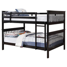 Load image into Gallery viewer, Chapman Wood Full Over Full Bunk Bed Black
