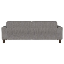 Load image into Gallery viewer, Deerhurst Upholstered Tufted Track Arm Sofa Charcoal
