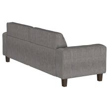 Load image into Gallery viewer, Deerhurst Upholstered Tufted Track Arm Sofa Charcoal
