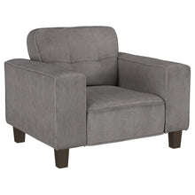 Load image into Gallery viewer, Deerhurst Upholstered Tufted Track Arm Accent Chair Charcoal
