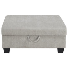 Load image into Gallery viewer, Whitson Upholstered Storage Ottoman Stone
