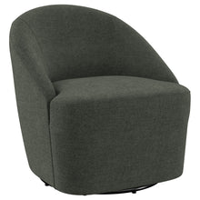 Load image into Gallery viewer, Leon Upholstered Accent Swivel Barrel Chair Hunter Green
