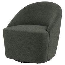 Load image into Gallery viewer, Leon Upholstered Accent Swivel Barrel Chair Hunter Green
