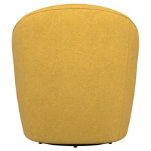 Load image into Gallery viewer, Leon Upholstered Accent Swivel Barrel Chair Mustard Yellow
