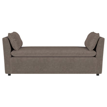 Load image into Gallery viewer, Robin Upholstered Accent Bench with Raised Arms and Pillows Brown
