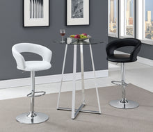 Load image into Gallery viewer, Barraza 29&quot; Adjustable Height Bar Stool Black and Chrome
