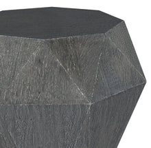 Load image into Gallery viewer, Jacinto Geometric Solid Mango Wood Side Table Grey
