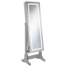 Load image into Gallery viewer, Moore Cheval Mirror with Jewelry Storage Silver
