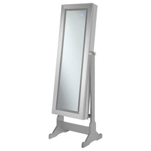 Load image into Gallery viewer, Moore Cheval Mirror with Jewelry Storage Silver
