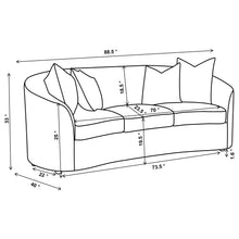 Load image into Gallery viewer, Rainn 3-piece Upholstered Tight Back Living Room Set Latte
