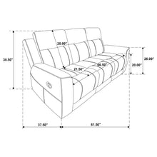 Load image into Gallery viewer, Brentwood 2-piece Upholstered Motion Reclining Sofa Set Taupe
