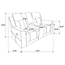 Load image into Gallery viewer, Brentwood 3-piece Upholstered Motion Reclining Sofa Set Taupe
